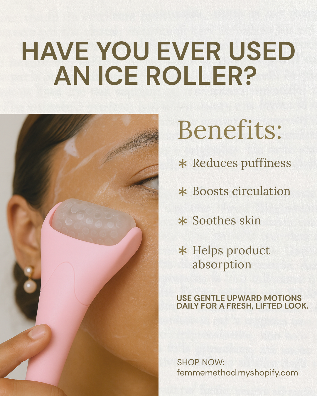 Ice Roller (Cooling Face Massage Tool)
